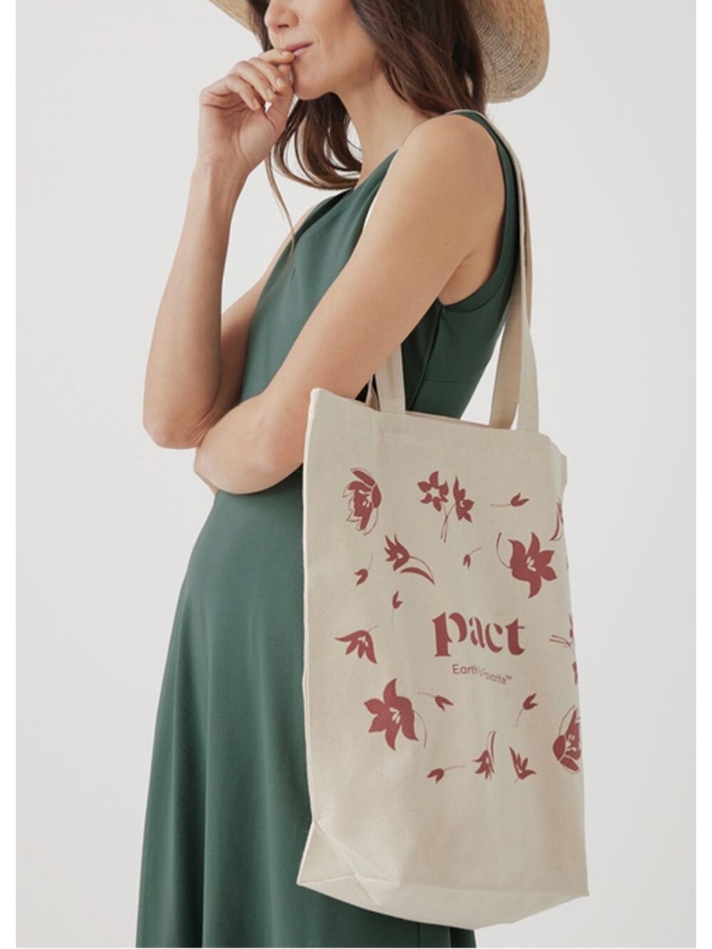 PACT NWOT Organic Cotton Canvas Tote Bag